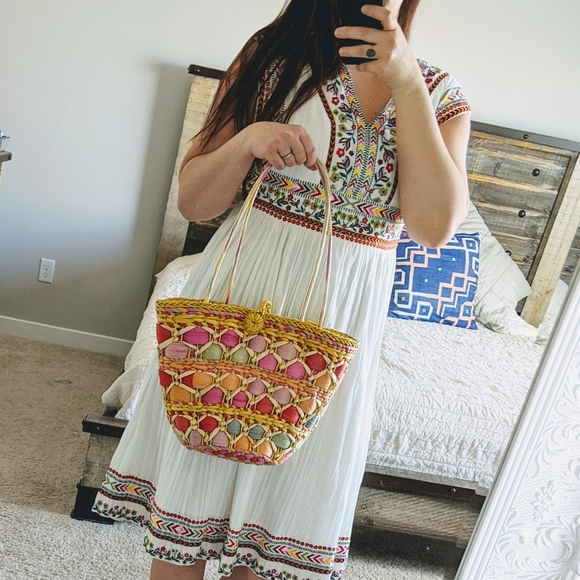 🌿ANTHROPOLOG WOVEN BAG🌿 - Picture 9 of 10